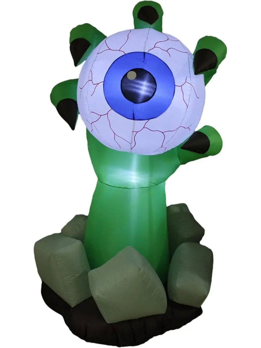 6 FT Inflatable Halloween Monster Hand with Eyeball - Spooky Yard Decor